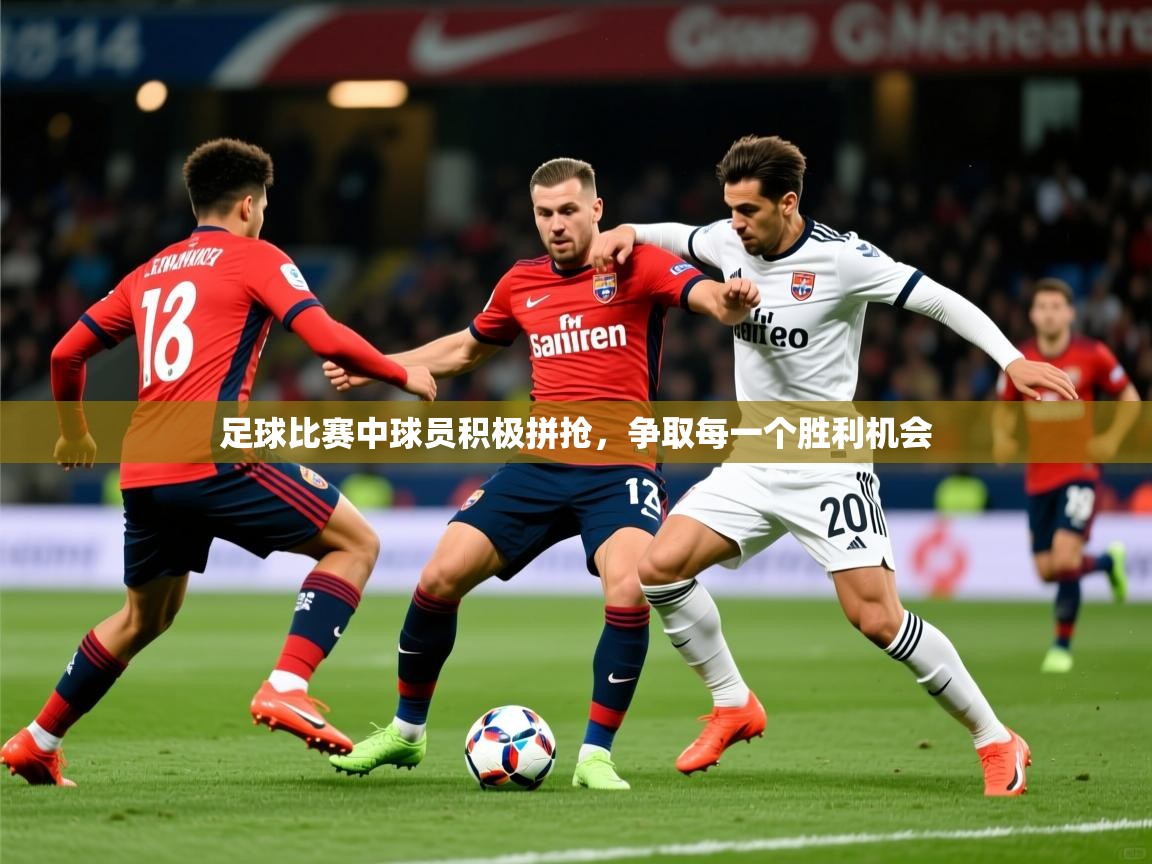 足球比赛中球员积极拼抢，争取每一个胜利机会  第1张